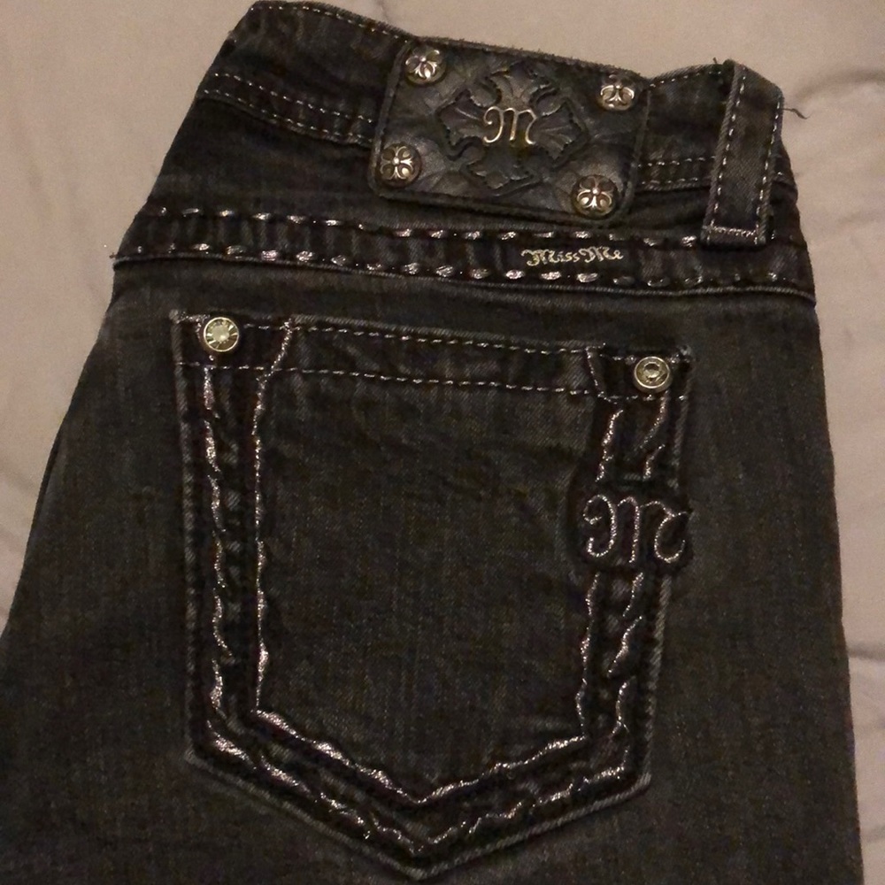Black miss me skinny jeans 29x34